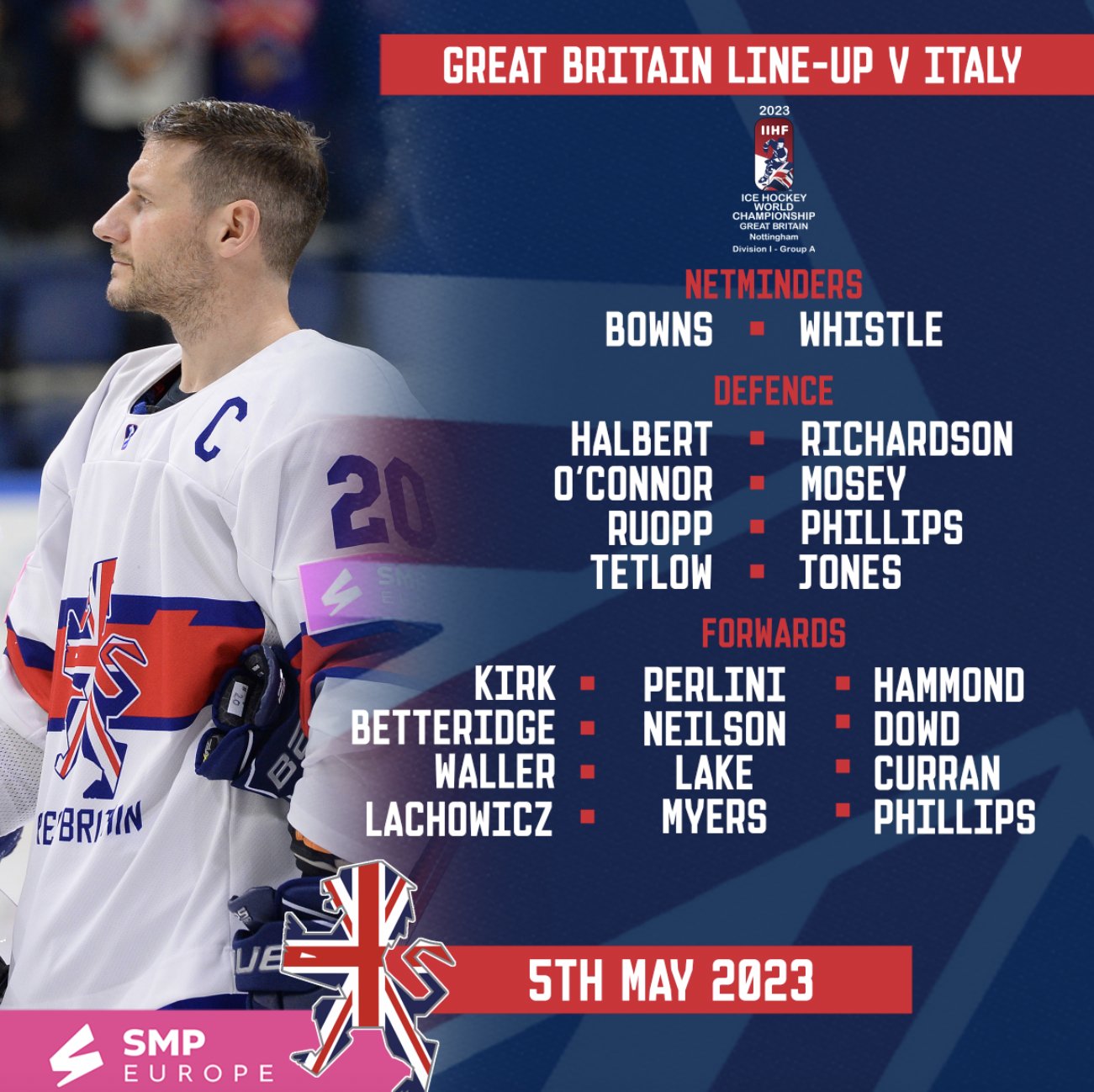 IIHF - Gallery: Italy vs Great Britain - 2023 IIHF Ice Hockey World  Championship Division I Group A